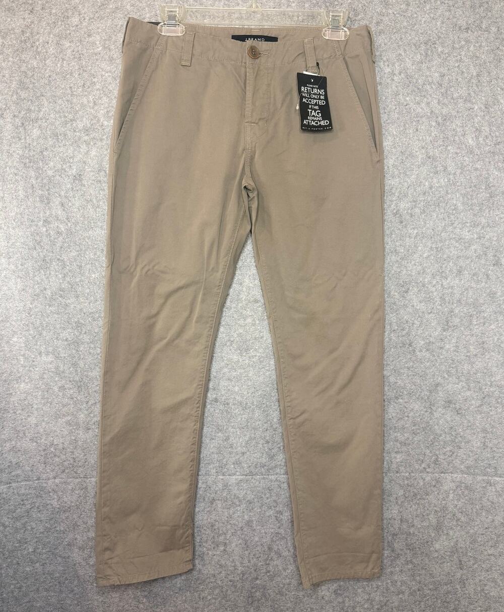 J Brand Inez Chino Pants Womens 26 Khaki Low Rise Slim Fit NWT Made USA